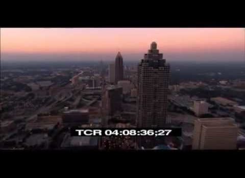 Aerials: Running North at Dusk Atlanta