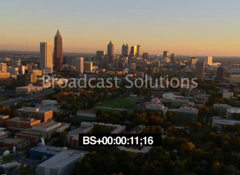 Aerials: Sunset Midtown Atlanta